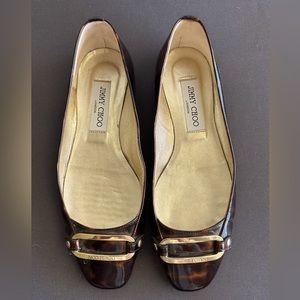 Jimmy Choo Patent Leather Flats